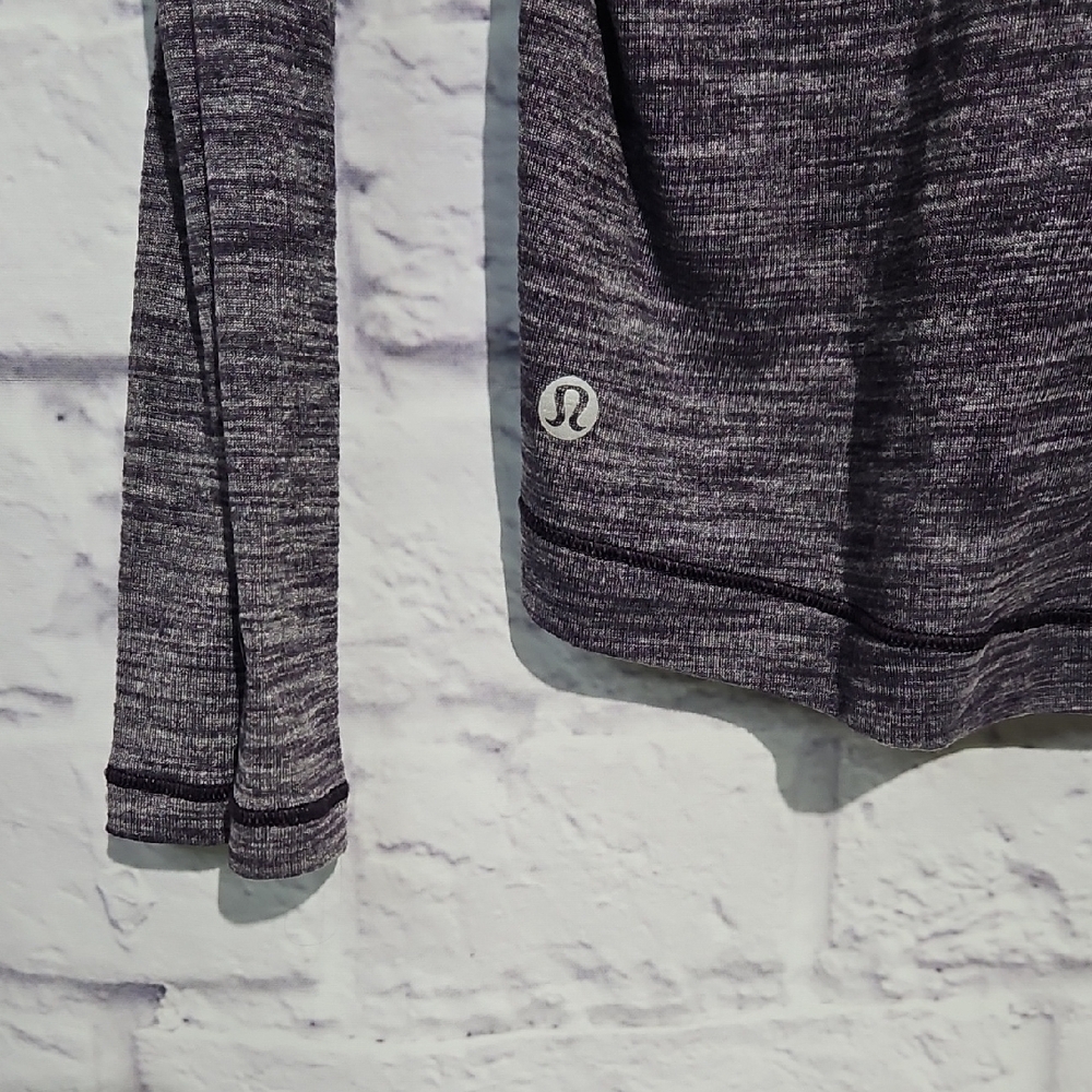 Lululemon Laced With Intent Long Sleeve Heathered Black Grape - Picture 4 of 6